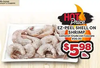 Torres Supermercado EZ-PEEL SHELL ON SHRIMP offer