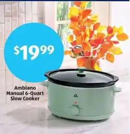 Aldi Ambiano Manual 6-Quart Slow Cooker offer