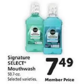 Safeway Signature SELECT Mouthwash offer