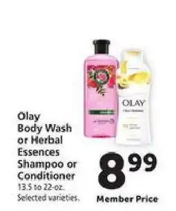 Safeway Olay Body Wash or Herbal Essences Shampoo or Conditioner offer