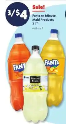 Family Dollar Fanta or Minute Maid Products offer