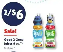 Family Dollar Good 2 Grow Juices offer