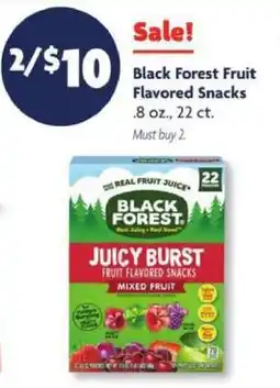 Family Dollar Black Forest Fruit Flavored Snacks offer
