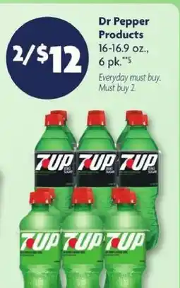 Family Dollar Dr Pepper Products offer