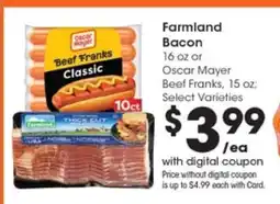 Pick'n Save Farmland Bacon offer