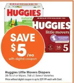 Pick'n Save Huggies Little Movers Diapers offer