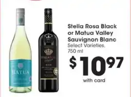 Pick'n Save Stella Rosa Black or Matua Valley Sauvignon Blanc offer