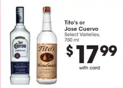 Pick'n Save Tito's or Jose Cuervo offer