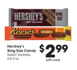Pick'n Save Hershey's King Size Candy offer