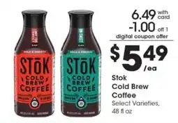 Pick'n Save Stōk Cold Brew Coffee offer