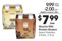 Pick'n Save Muscle Milk Protein Shakes offer