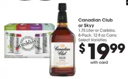 Pick'n Save Canadian Club or Skyy offer