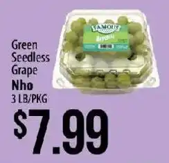 Hmart Vamour Green Seedless Grape Nho offer