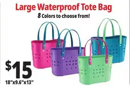 Ocean State Job Lot Large Waterproof Tote Bag offer