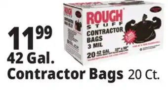 Ocean State Job Lot Rough Stuff 42 Gal Contractor Trash Bags 20 Count offer