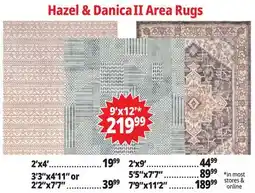 Ocean State Job Lot Hazel & Danica Area Rugs offer