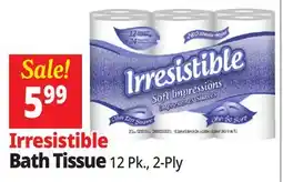 Ocean State Job Lot Irresistible Soft Impressions Bath Tissue 12 Count offer