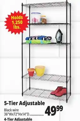 Ocean State Job Lot 5-Tier Household Wire Shelving offer