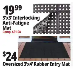 Ocean State Job Lot 3'x3' Interlocking Anti-Fatigue Mat offer