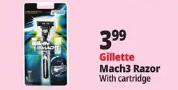 Ocean State Job Lot Gillette Mach3 Men's Razor Handle with Cartridge Refill offer