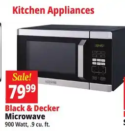 Ocean State Job Lot Black & Decker Stainless Steel Microwave .9 cu.ft offer