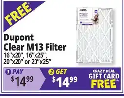 Ocean State Job Lot Dupont Clear M13 Filter offer