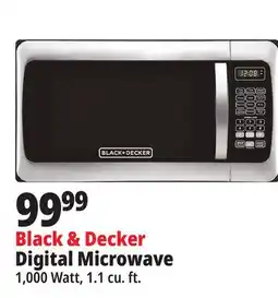 Ocean State Job Lot BLACK+DECKER 1000W Stainless Steel Microwave Oven offer