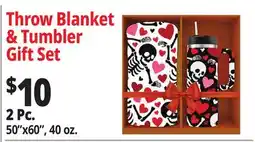 Ocean State Job Lot Throw Blanket & Tumbler Gift Set offer