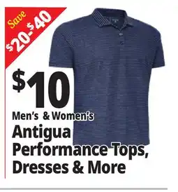 Ocean State Job Lot Men's & Women's Antigua Performance Tops, Dresses & More offer