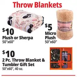 Ocean State Job Lot Throw Blankets offer