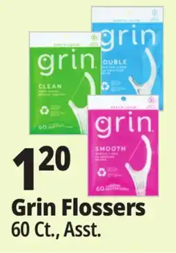 Ocean State Job Lot Grin Minty Clean Flossers 60 Count offer