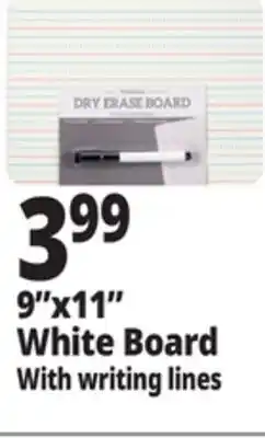 Ocean State Job Lot Writing Lines White Board 9x11 offer