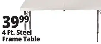 Ocean State Job Lot Enduro 4' Steel Frame Folding Table offer