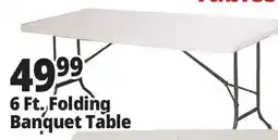 Ocean State Job Lot Enduro 6' Folding Banquet Table offer