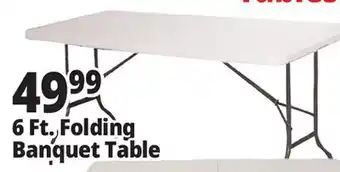 Ocean State Job Lot Enduro 6' Folding Banquet Table offer
