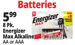 Ocean State Job Lot Energizer Max AA Alkaline Batteries 8-Count offer