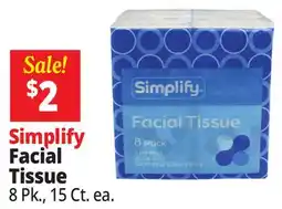 Ocean State Job Lot Simplify Facial Tissue offer