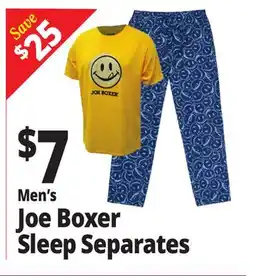 Ocean State Job Lot Men's Joe Boxer Sleep Separates offer