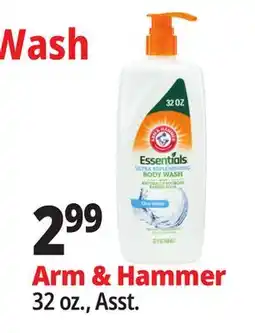 Ocean State Job Lot Arm & Hammer Essentials Ultra Replenishing Body Wash with Naturally Sourced Baking Soda 32 oz offer