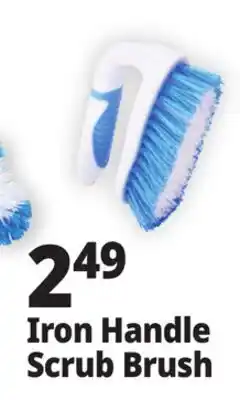 Ocean State Job Lot Gleam Iron Handle Scrub Brush offer