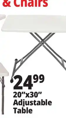 Ocean State Job Lot 20x30 Adjustable Table offer