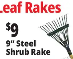 Ocean State Job Lot 9 Steel Shrub Rake offer