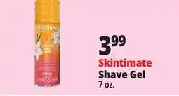 Ocean State Job Lot Skintimate Shave Gel offer