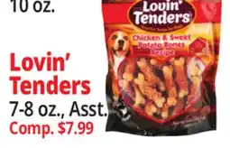 Ocean State Job Lot Lovin Tenders Chicken and Sweet Potato Bones Recipe 8 oz offer