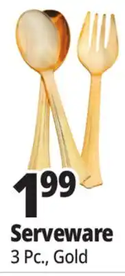 Ocean State Job Lot Smith & Callahan Gold Plastic Serving Set 3ct offer