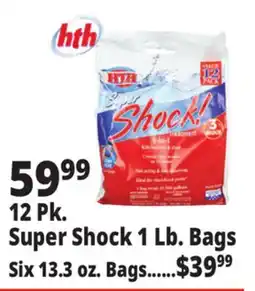 Ocean State Job Lot HTH Super Shock Pool Shock Treatment 12 Count offer