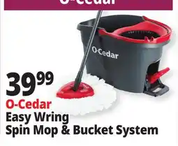 Ocean State Job Lot O-Cedar Microfiber Easywring Spin Mop & Bucket offer