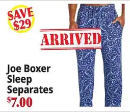 Ocean State Job Lot Joe Boxer Sleep Separates offer