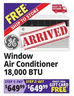 Ocean State Job Lot Window Air Conditioner 18,000 BTU offer