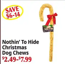 Ocean State Job Lot Nothin' To Hide Christmas Dog Chews offer